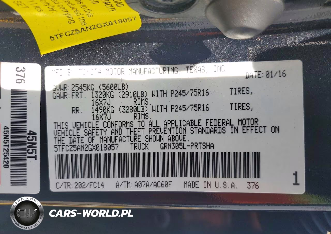 2016 Toyota Tacoma Sr5 V6 VIN:5TFCZ5AN2GX018057 - 13