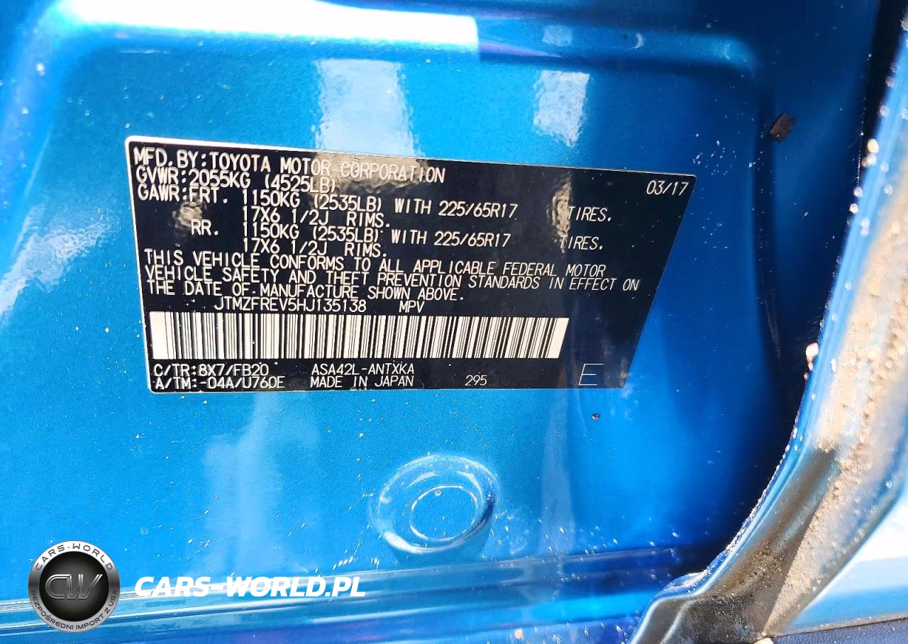2017 Toyota Rav4 Le VIN:JTMZFREV5HJ135138 - 13