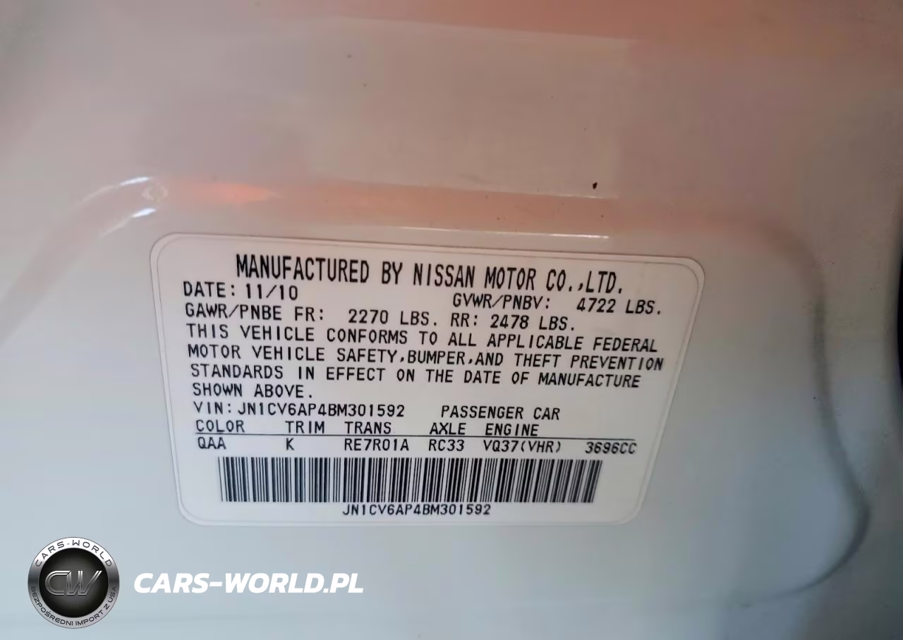 2011 Infiniti G37 Sedan Journey VIN:JN1CV6AP4BM301592 - 12