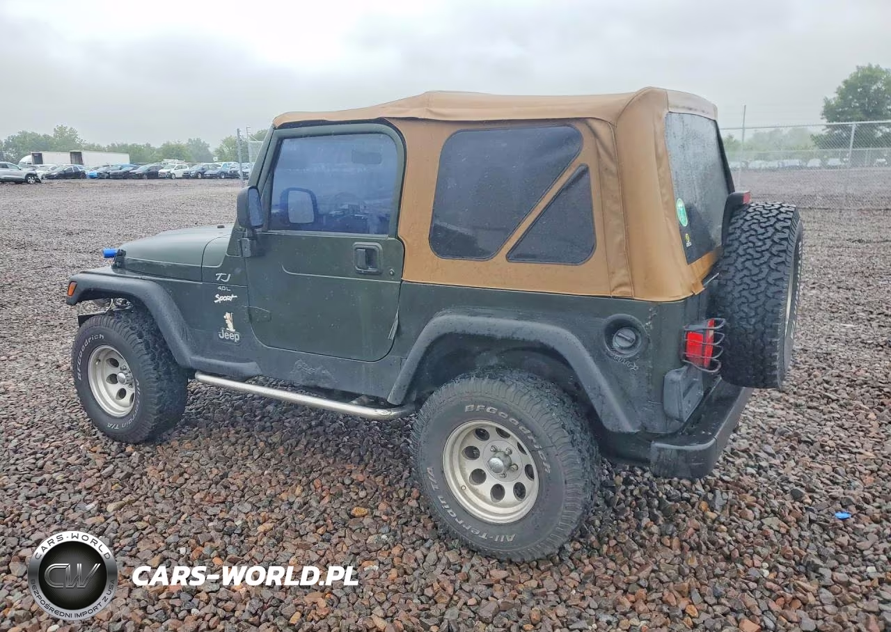 1998 Jeep Wrangler - Tj Sport VIN:1J4FY19S9WP786680 - 2