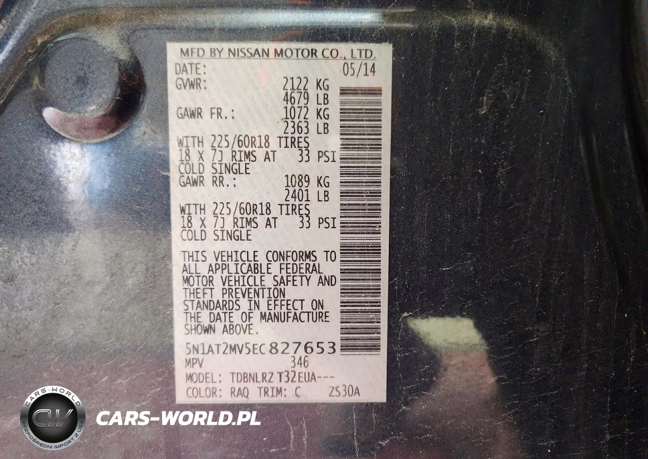 2014 Nissan Rogue S VIN:5N1AT2MV5EC827653 - 13
