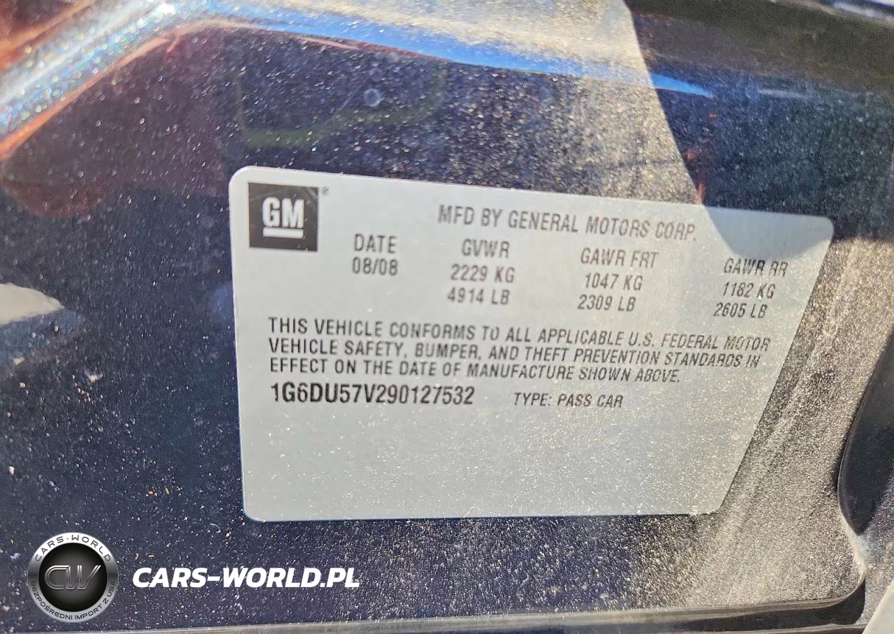 2009 Cadillac Cts Hi Feature V6 VIN:1G6DU57V290127532 - 13