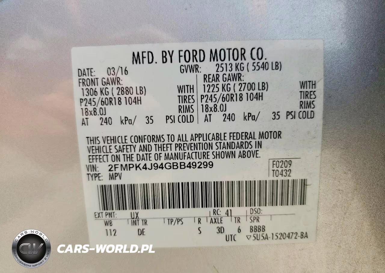 2016 Ford Edge Sel VIN:2FMPK4J94GBB49299 - 13