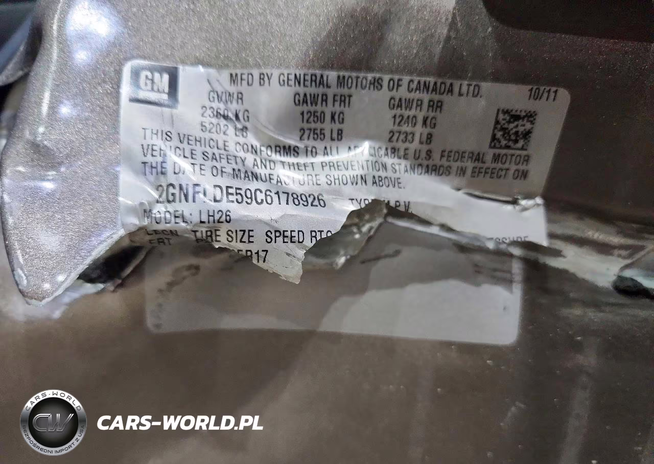 2012 Chevrolet Equinox Lt VIN:2GNFLDE59C6178926 - 13