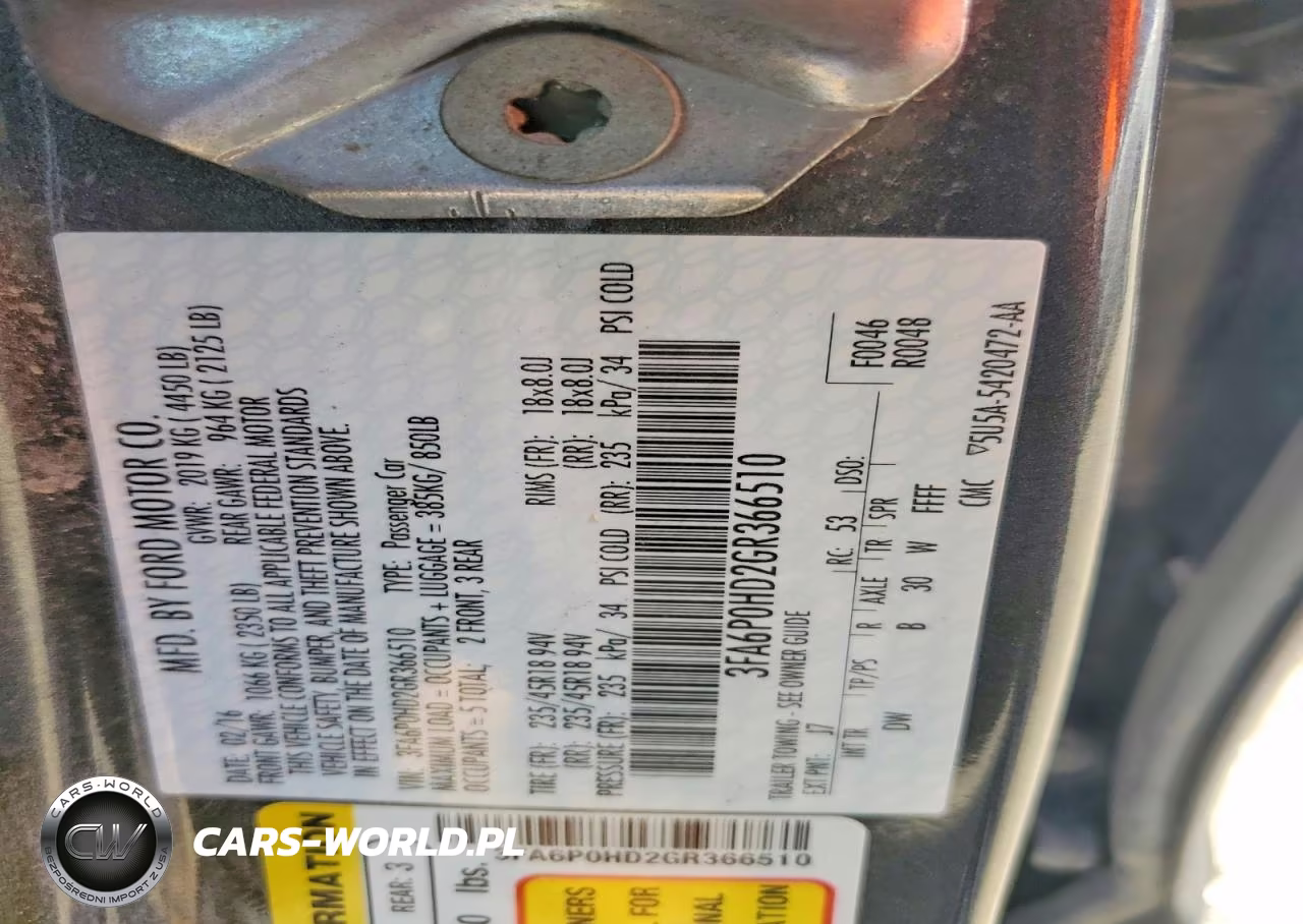 2016 Ford Fusion Se VIN:3FA6P0HD2GR366510 - 12