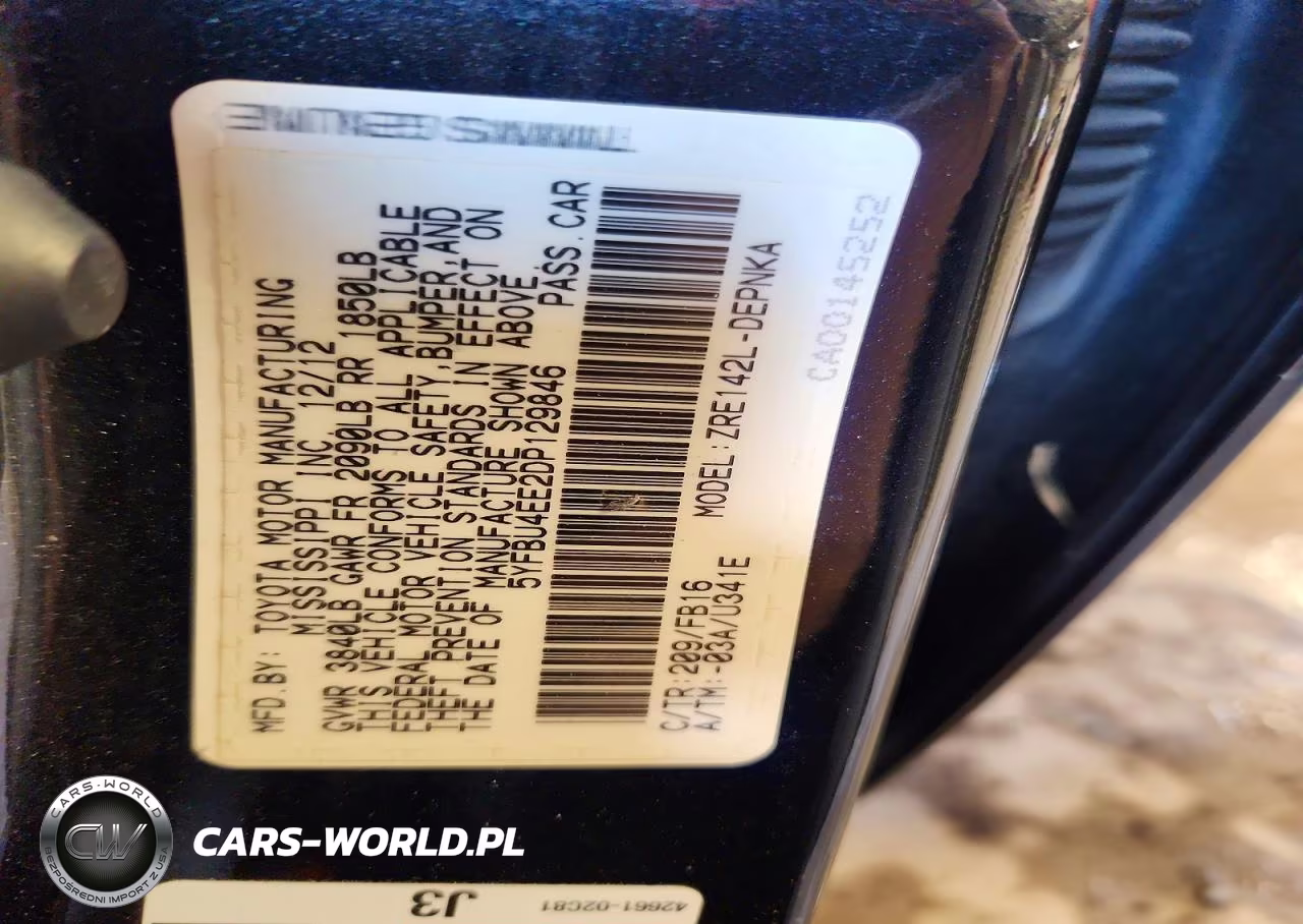 2013 Toyota Corolla Le VIN:5YFBU4EE2DP129846 - 12