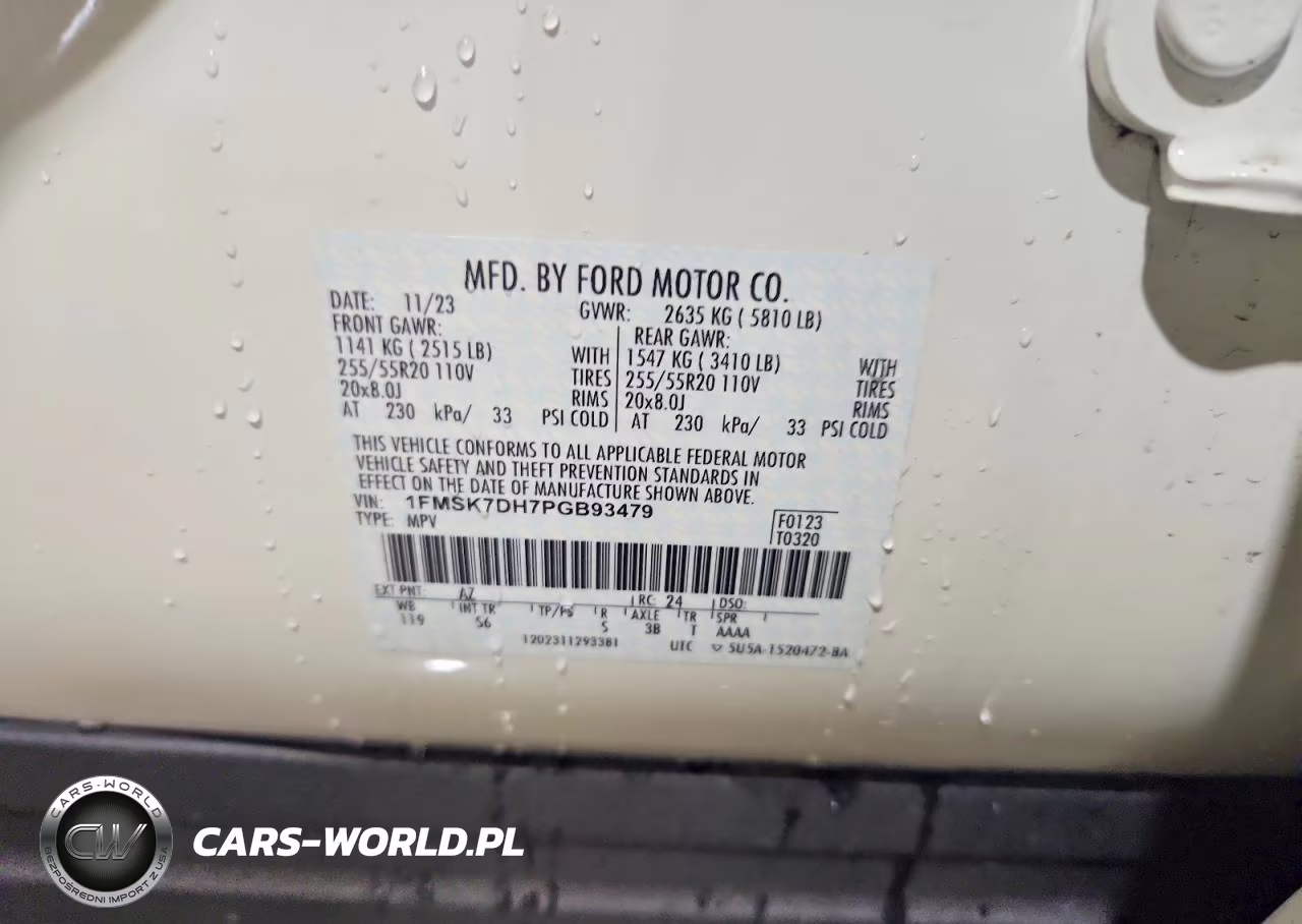 2023 Ford Explorer Xlt VIN:1FMSK7DH7PGB93479 - 14