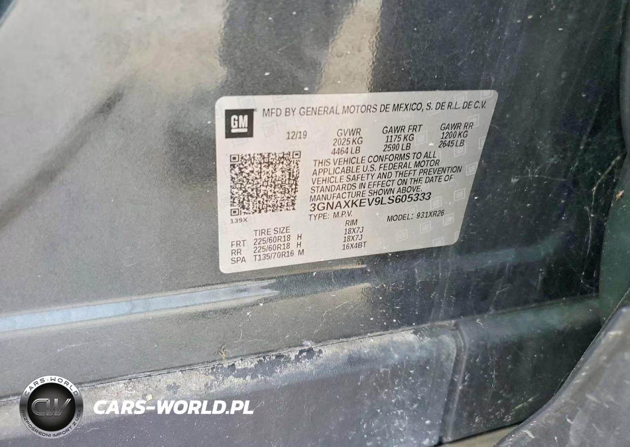 2020 Chevrolet Equinox Lt VIN:3GNAXKEV9LS605333 - 12