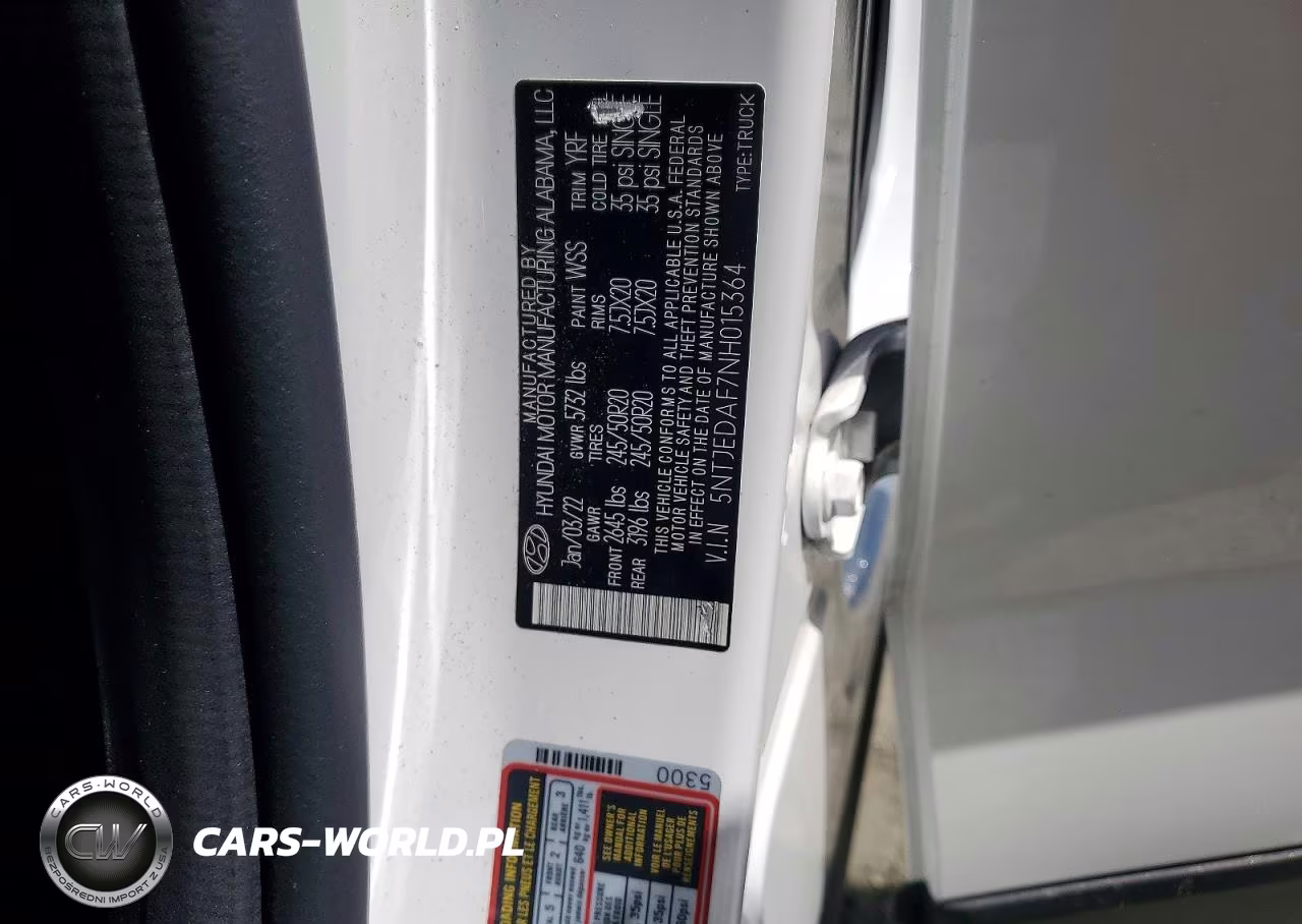 2022 Hyundai Santa Cruz Limited VIN:5NTJEDAF7NH015364 - 13