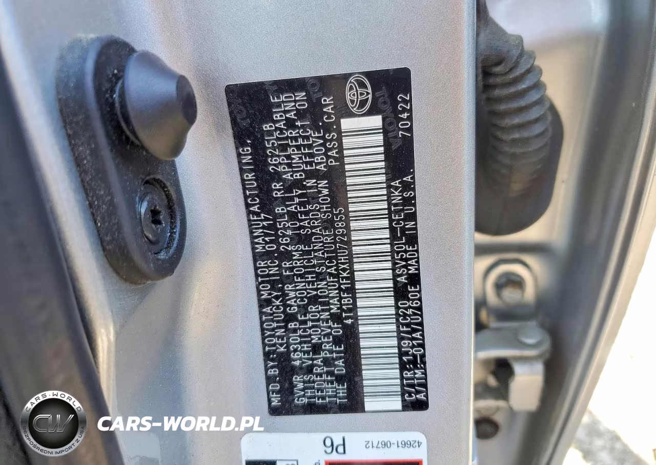 2017 Toyota Camry Le VIN:4T1BF1FKXHU729855 - 13
