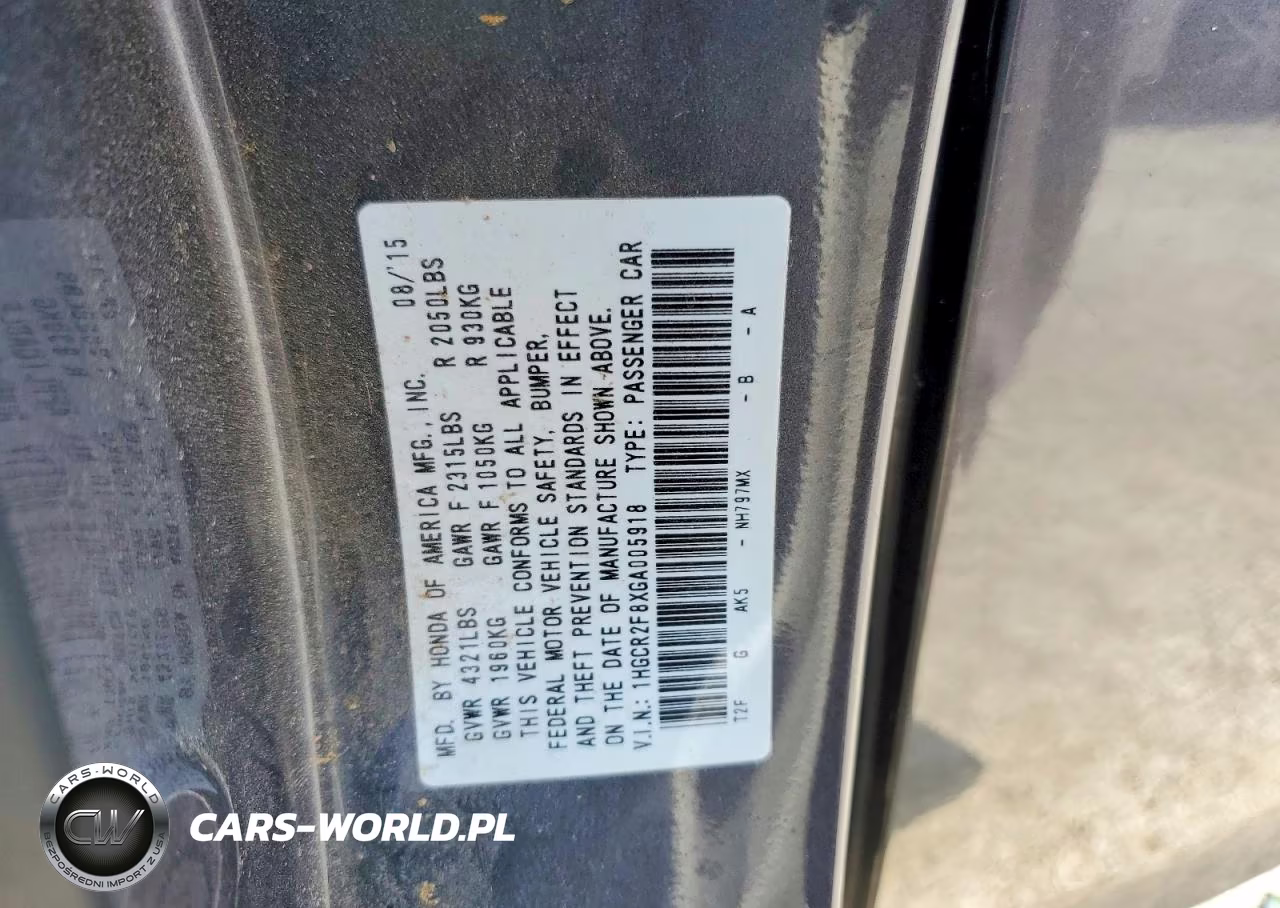 2016 Honda Accord Exl VIN:1HGCR2F8XGA005918 - 12