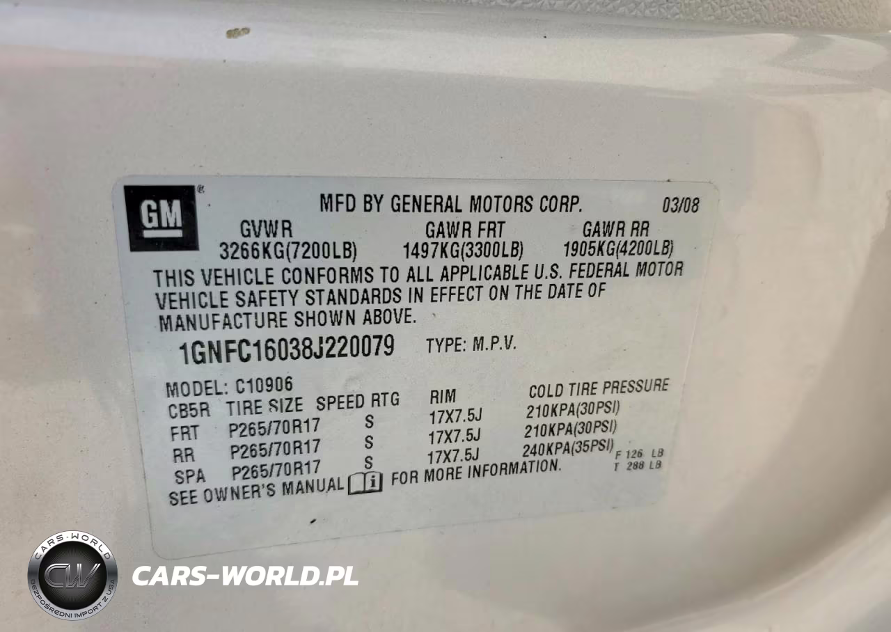 2008 Chevrolet Suburban C1500 Ls VIN:1GNFC16038J220079 - 13