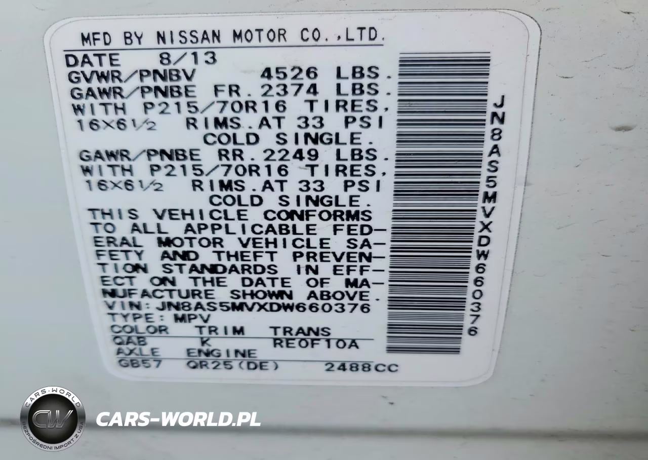 2013 Nissan Rogue S VIN:JN8AS5MVXDW660376 - 13