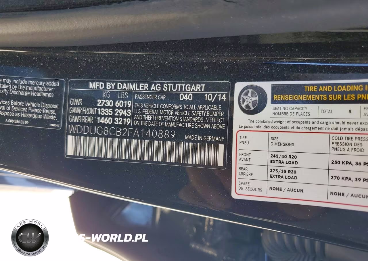 2015 Mercedes-Benz S 550 VIN:WDDUG8CB2FA140889 - 12