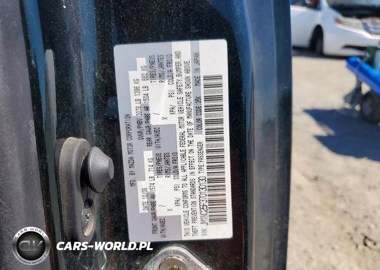 2007 Mazd Mx-5 Miata VIN:JM1NC25F370130130 - 12