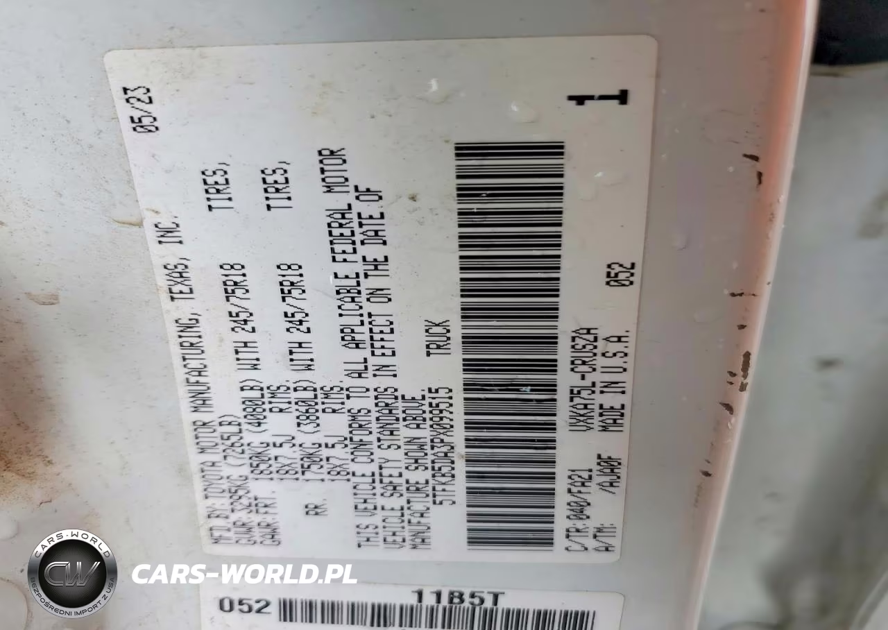2023 Toyota Tundra Sr VIN:5TFKB5DA3PX099515 - 12