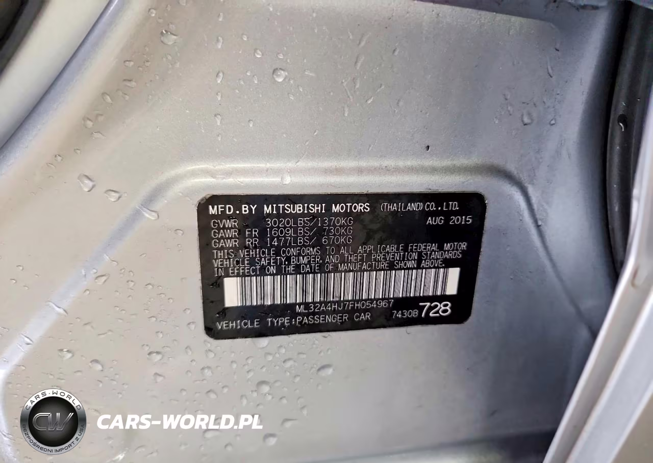 2015 Mitsubishi Mirage Es VIN:ML32A4HJ7FH054967 - 12