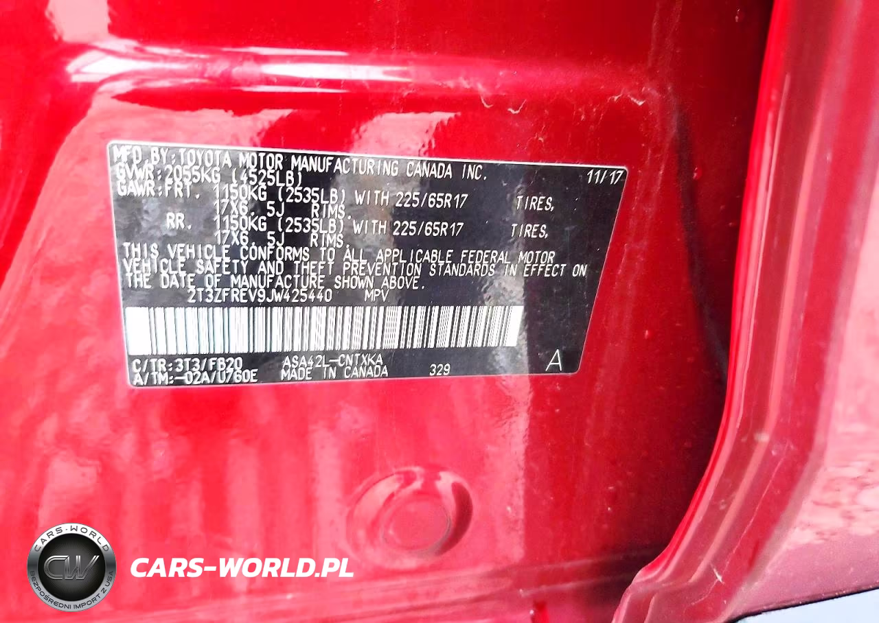 2018 Toyota Rav4 Le VIN:2T3ZFREV9JW425440 - 13