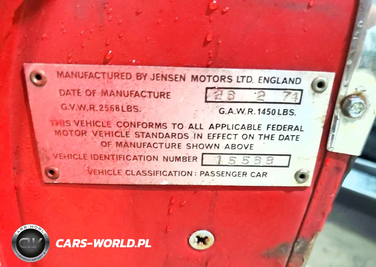 1974 Jensen Healy VIN:111015568 - 12