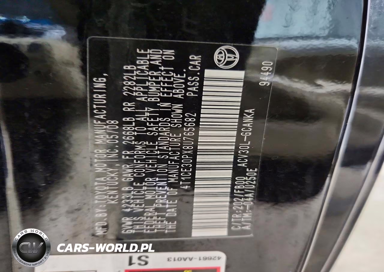 2008 Toyota Camry Solara Se VIN:4T1CE30PX8U765682 - 13