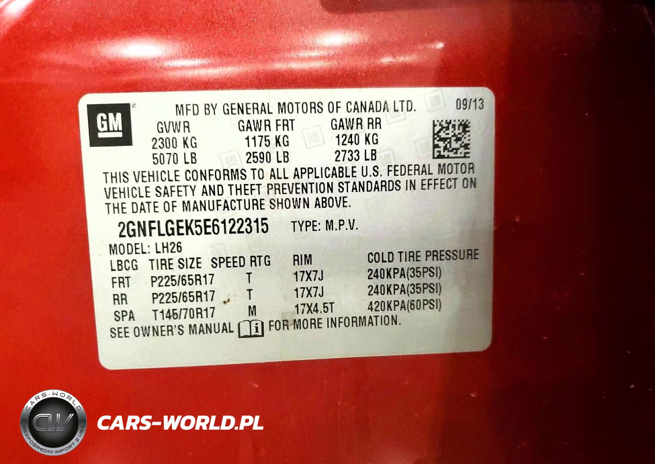 2014 Chevrolet Equinox Lt VIN:2GNFLGEK5E6122315 - 14