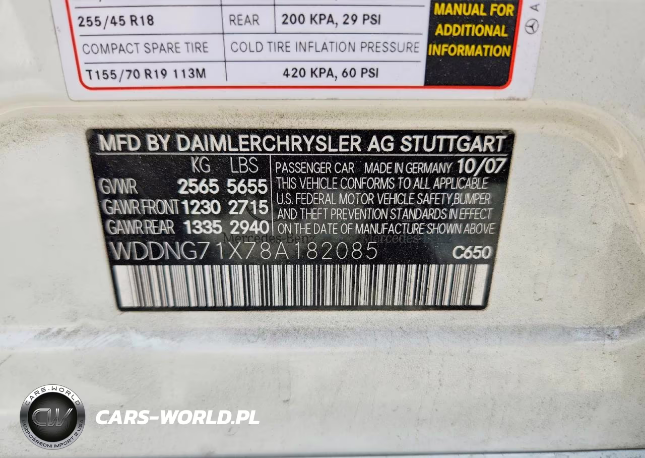 2008 Mercedes-Benz S 550 VIN:WDDNG71X78A182085 - 13