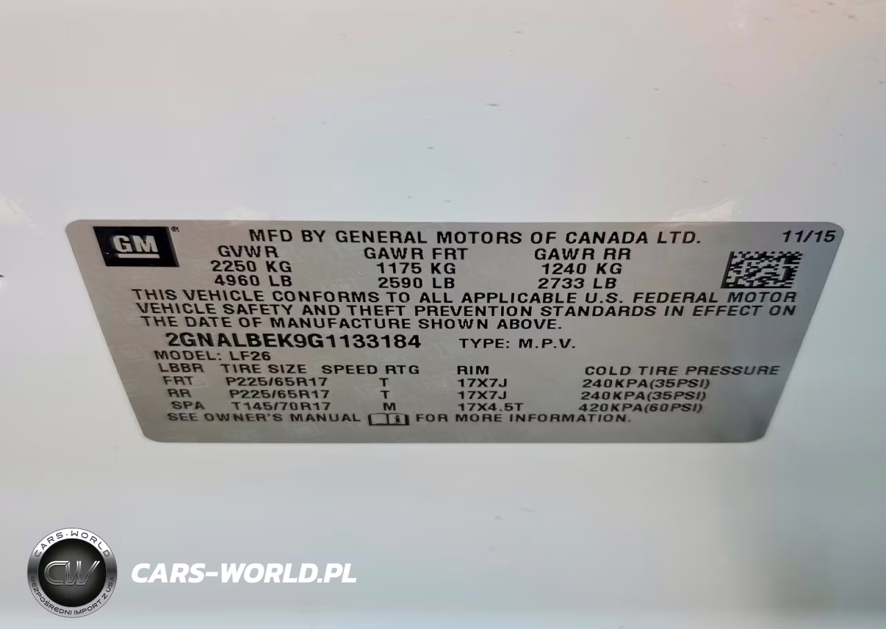 2016 Chevrolet Equinox Ls VIN:2GNALBEK9G1133184 - 12