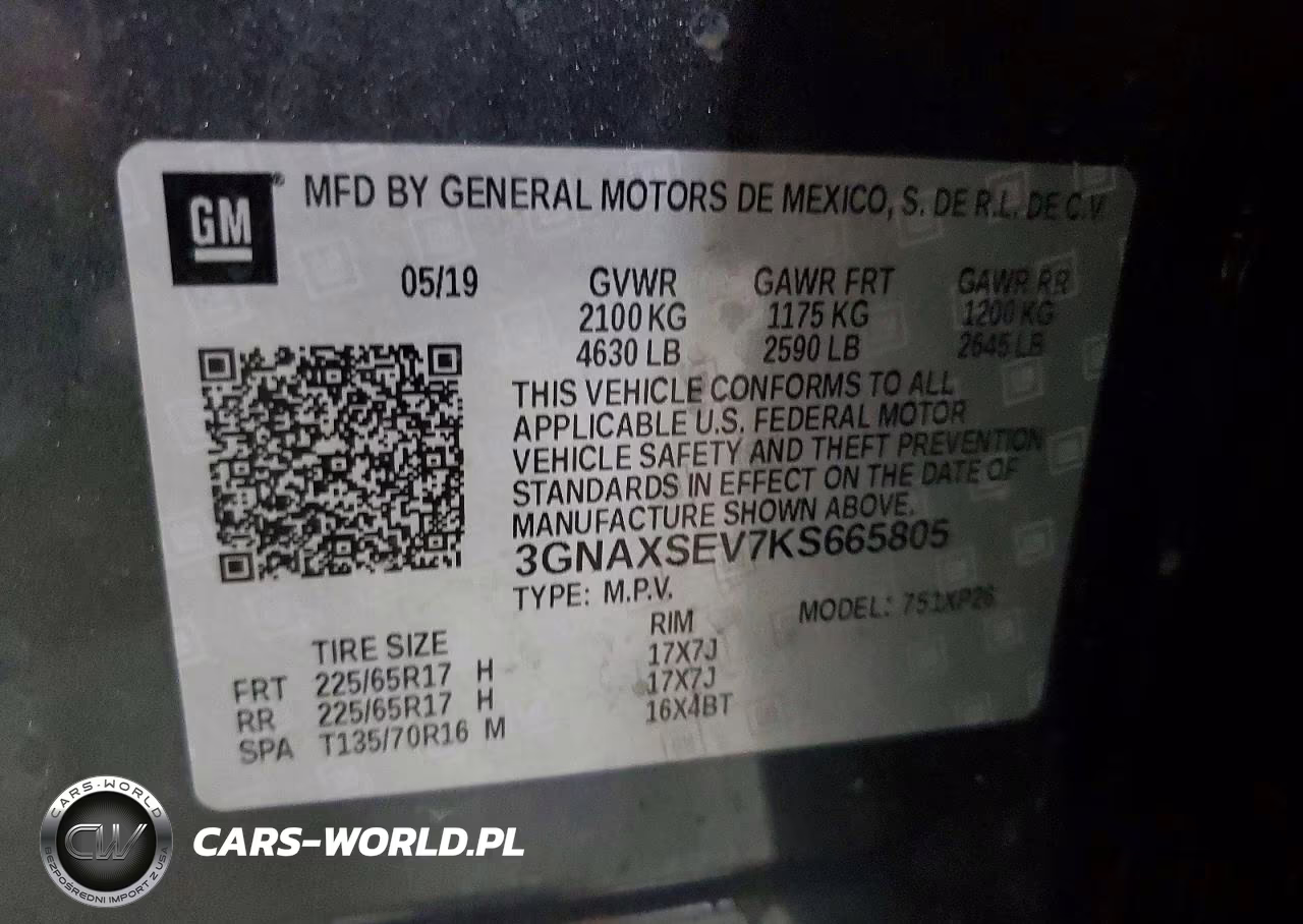 2019 Chevrolet Equinox Ls VIN:3GNAXSEV7KS665805 - 13