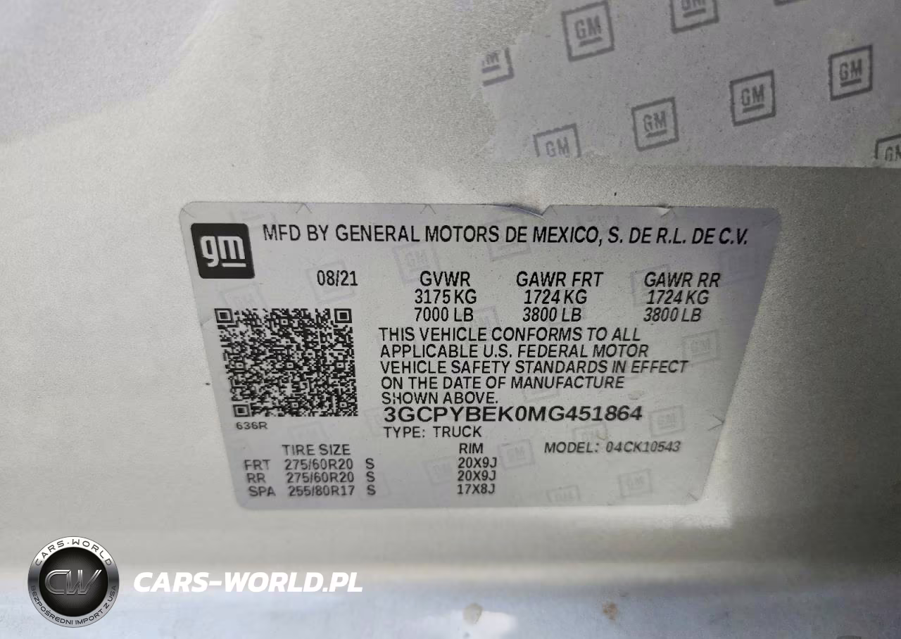 2021 Chevrolet Silverado 1500 High VIN:3GCPYBEK0MG451864 - 12