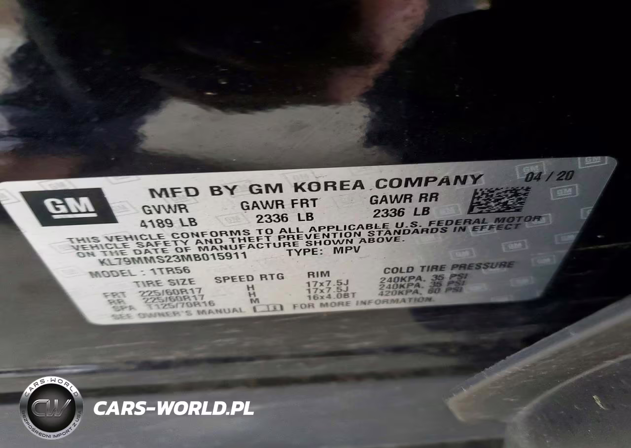2021 Chevrolet Trailblazer Ls VIN:KL79MMS23MB015911 - 13