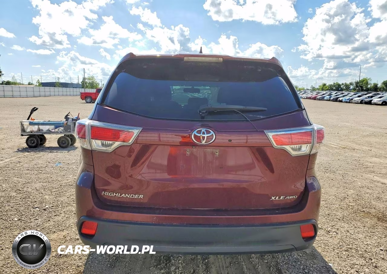 2015 Toyota Highlander Xle VIN:5TDJKRFH7FS109321 - 6