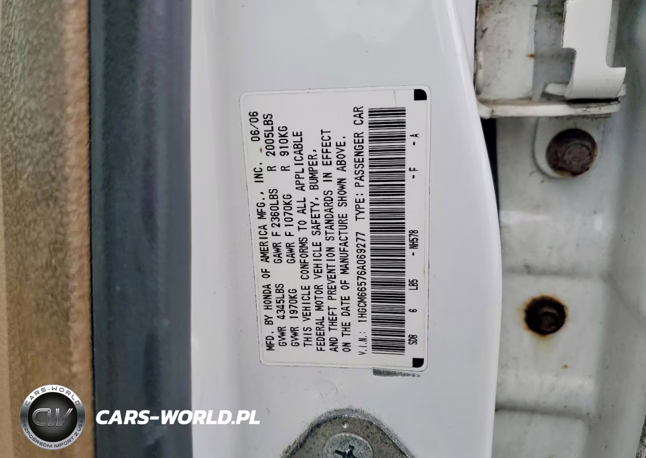 2006 Honda Accord Ex VIN:1HGCM66576A069277 - 12