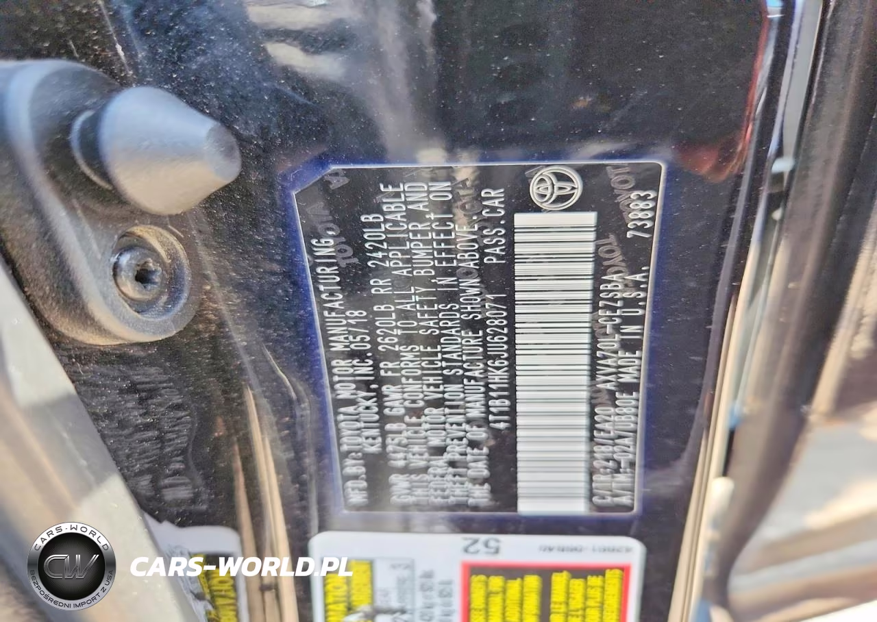 2018 Toyota Camry Se VIN:4T1B11HK6JU628071 - 13