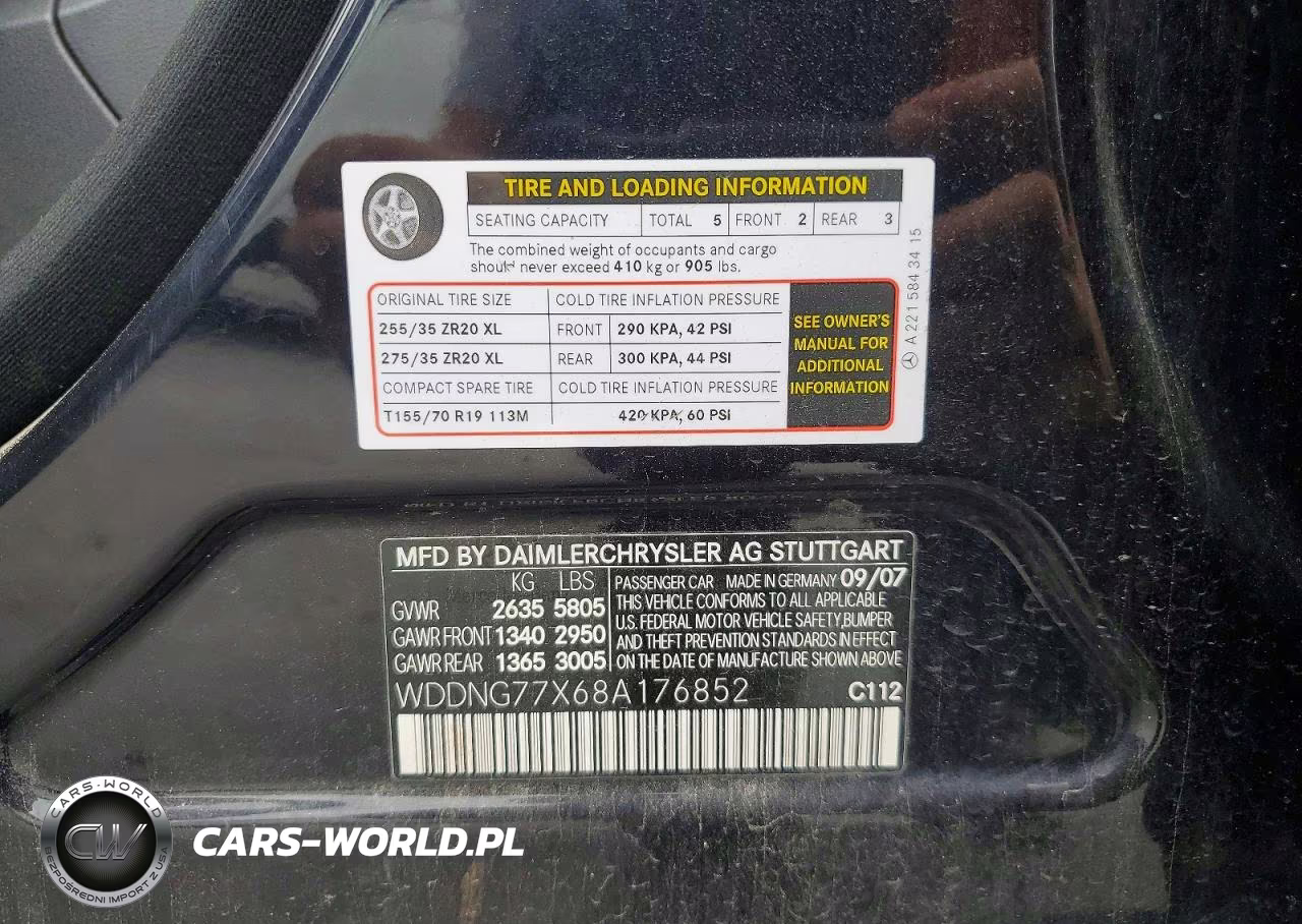 2008 Mercedes-Benz S 63 Amg VIN:WDDNG77X68A176852 - 13