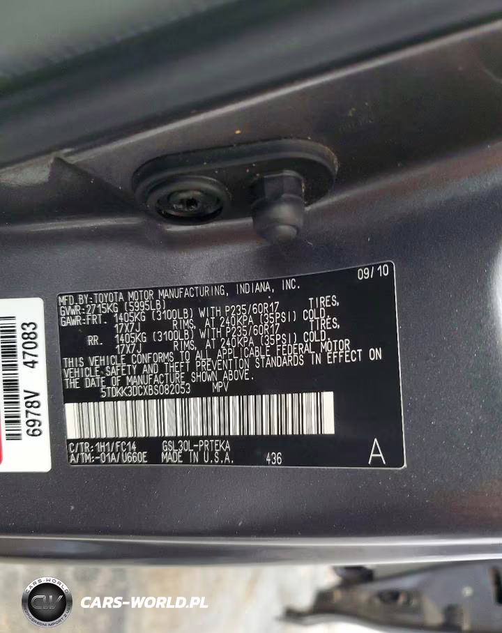 2011 Toyota Sienna Le VIN:5TDKK3DCXBS082053 - 13