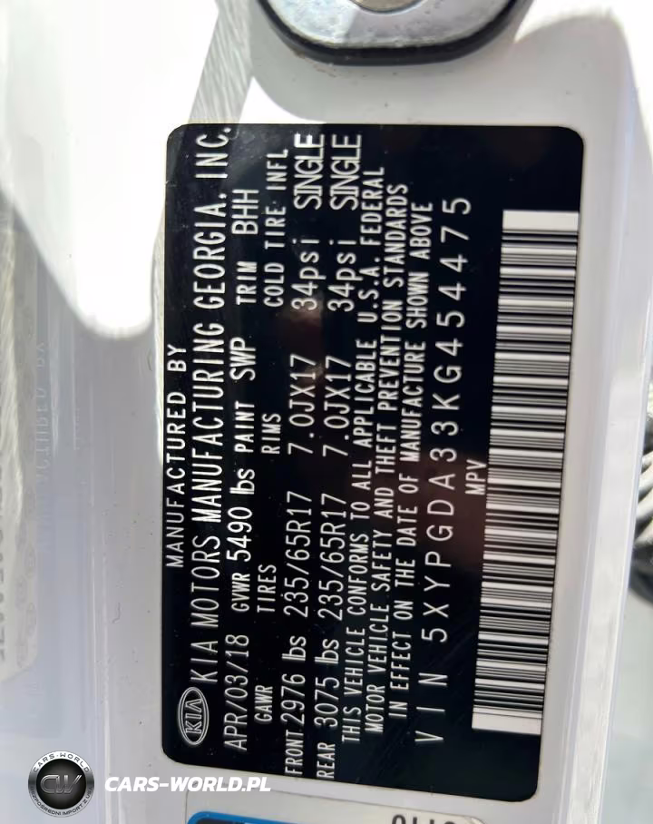 2019 Kia Sorento Lx VIN:5XYPGDA33KG454475 - 10