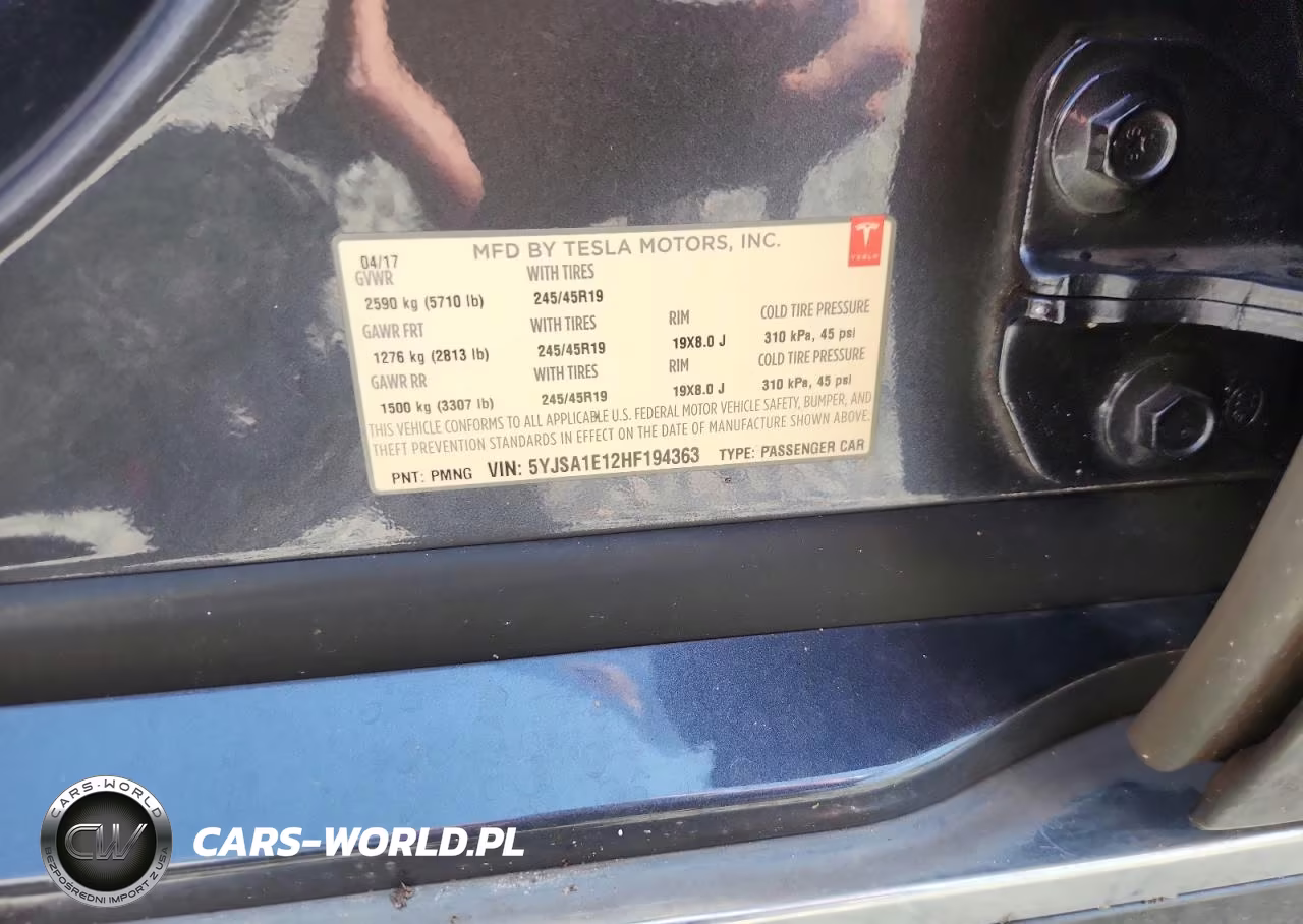 2017 Tesla Model S VIN:5YJSA1E12HF194363 - 12