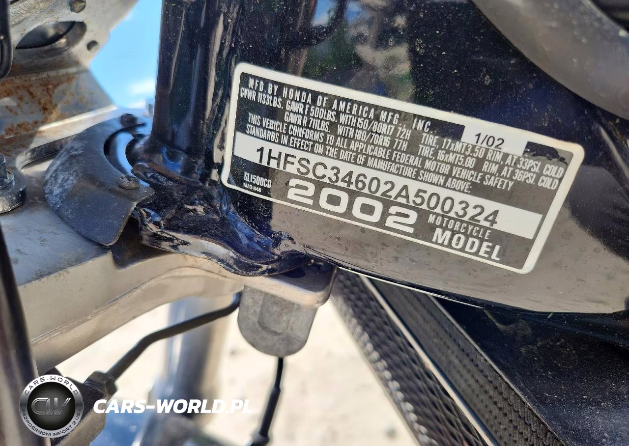 2002 Honda Gl1500 Cd VIN:1HFSC34602A500324 - 8