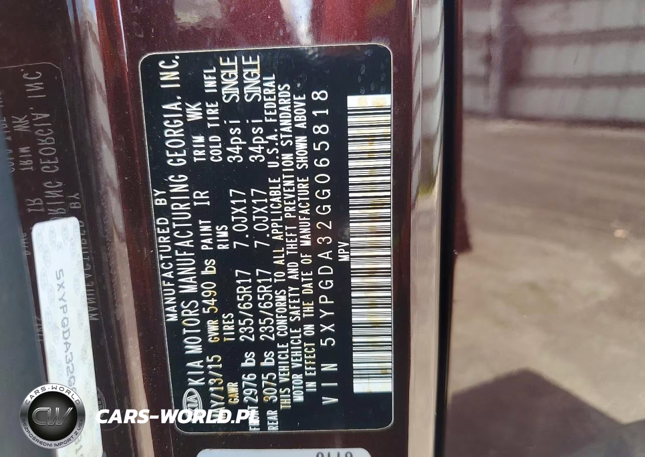 2016 Kia Sorento Lx VIN:5XYPGDA32GG065818 - 13
