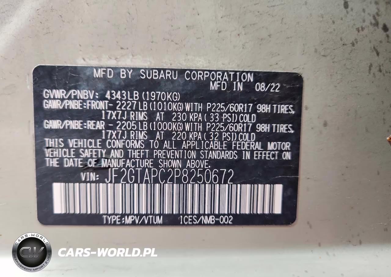 2023 Subaru Crosstrek Premium VIN:JF2GTAPC2P8250672 - 13