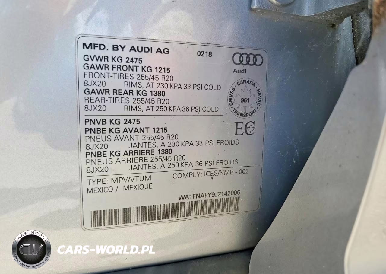 2018 Audi Q5 Technik S-Line VIN:WA1FNAFY9J2142006 - 12