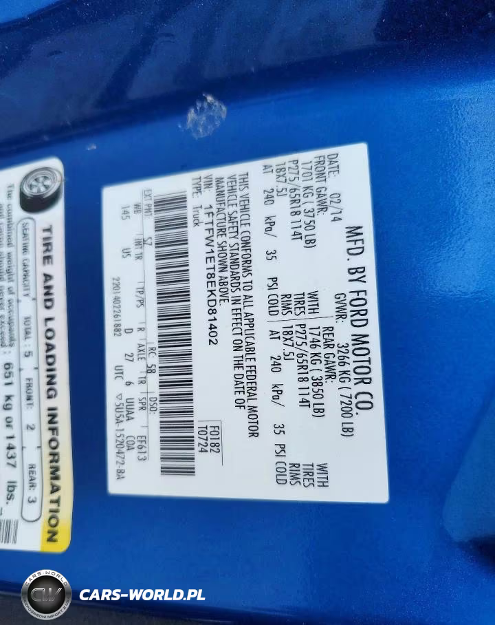 2014 Ford F150 Supercrew VIN:1FTFW1ET8EKD81402 - 12