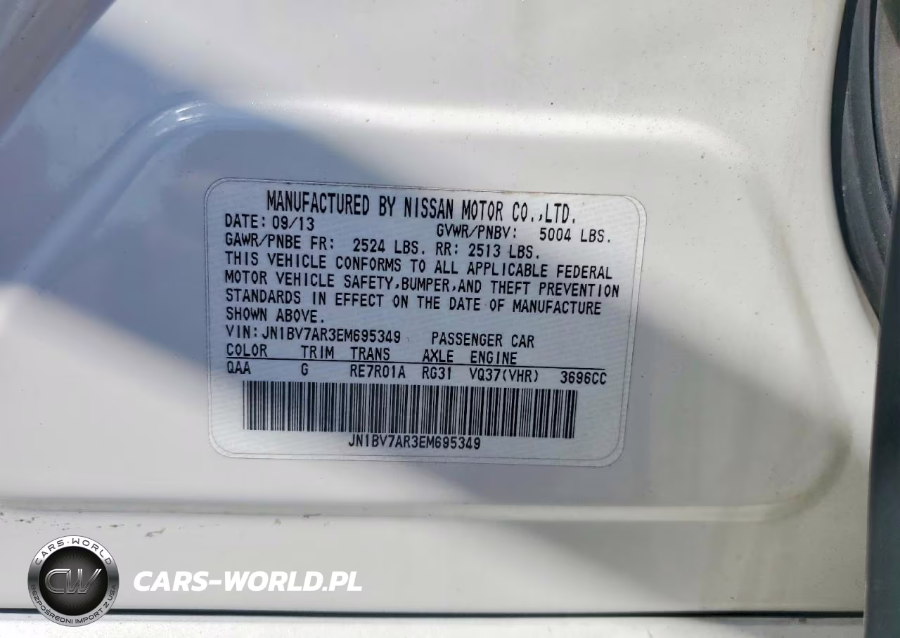 2014 Infiniti Q50 Premium VIN:JN1BV7AR3EM695349 - 12