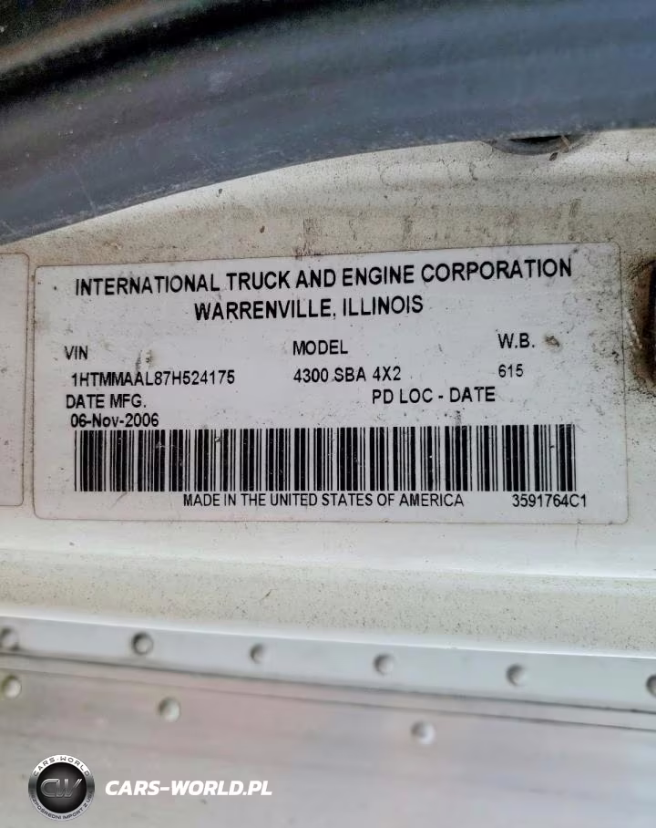 2007 International 4300 Box Truck VIN:1HTMMAAL87H524175 - 13