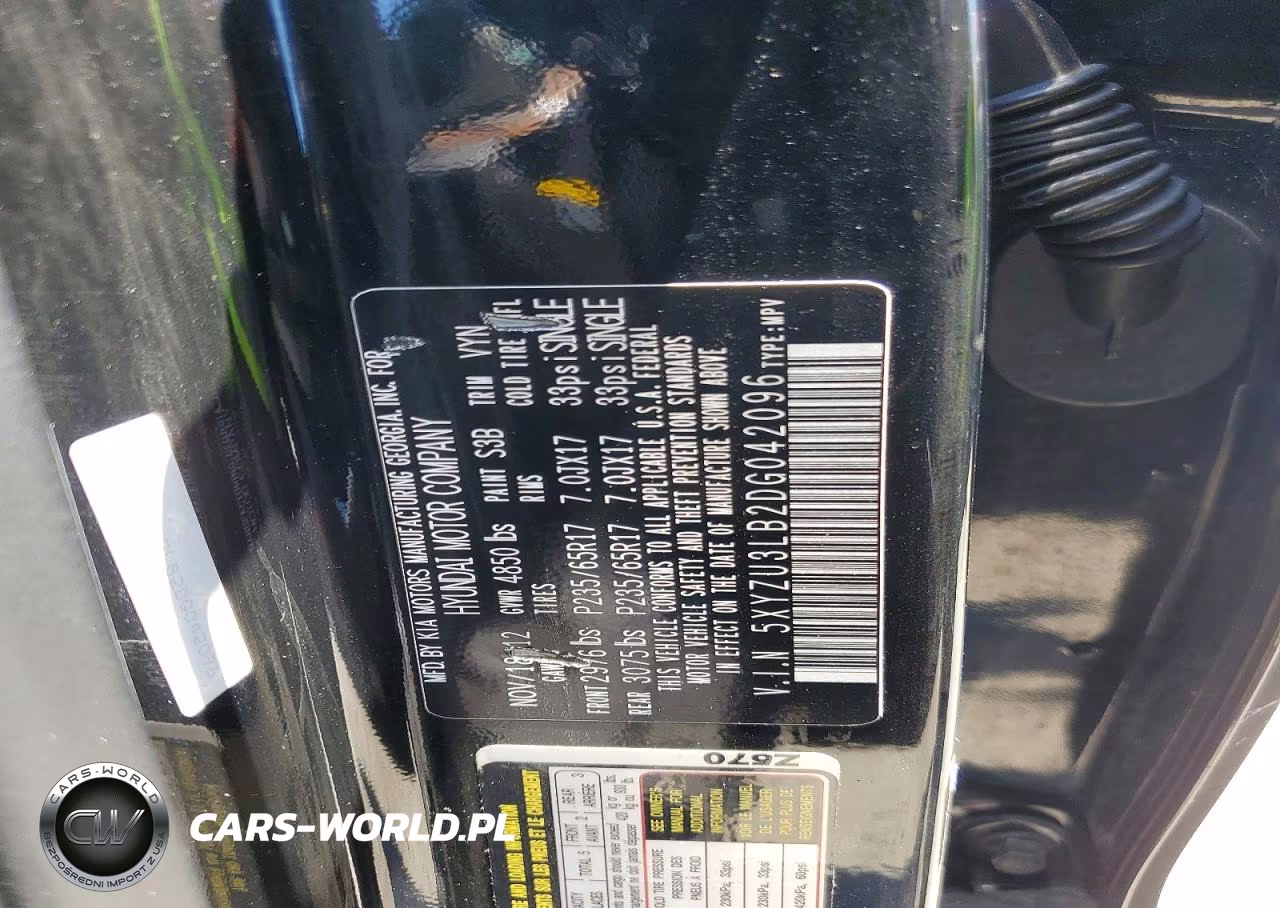 2013 Hyundai Santa Fe Sport 2.4L VIN:5XYZU3LB2DG042096 - 13