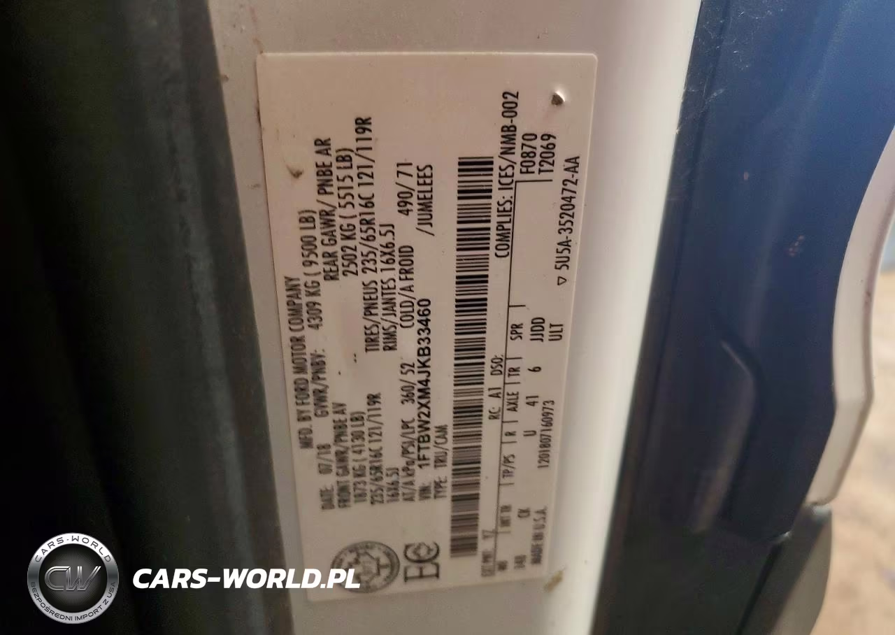 2018 Ford Transit T-350 VIN:1FTBW2XM4JKB33460 - 12