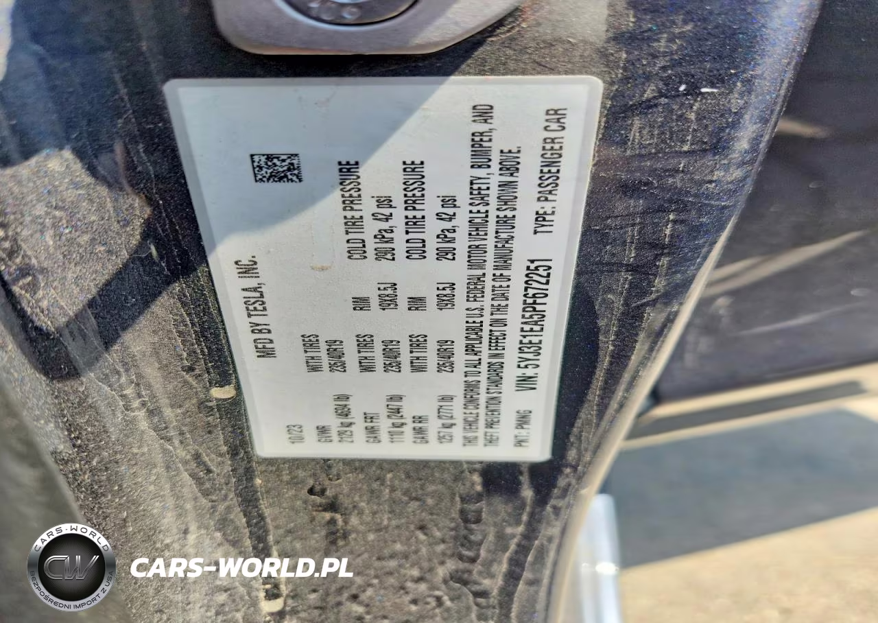 2023 Tesla Model 3 VIN:5YJ3E1EA5PF672251 - 12