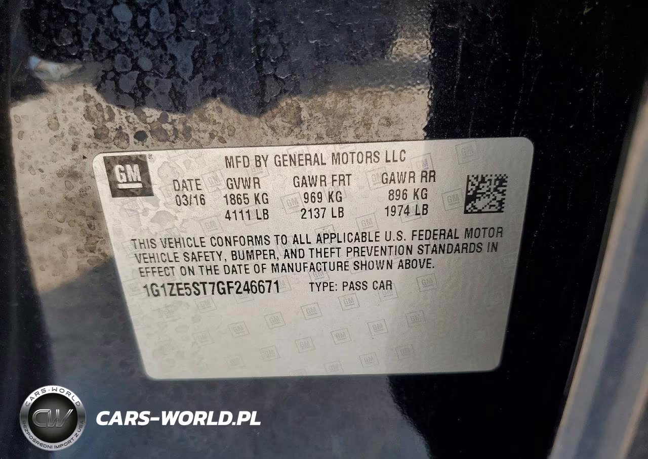 2016 Chevrolet Malibu Lt VIN:1G1ZE5ST7GF246671 - 12