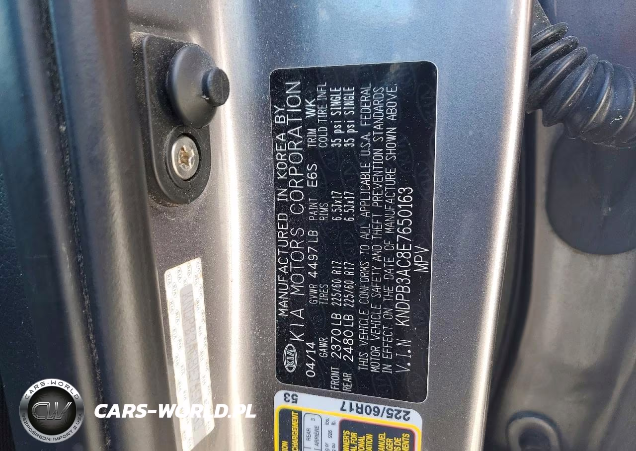 2014 Kia Sportage Lx VIN:KNDPB3AC8E7650163 - 13