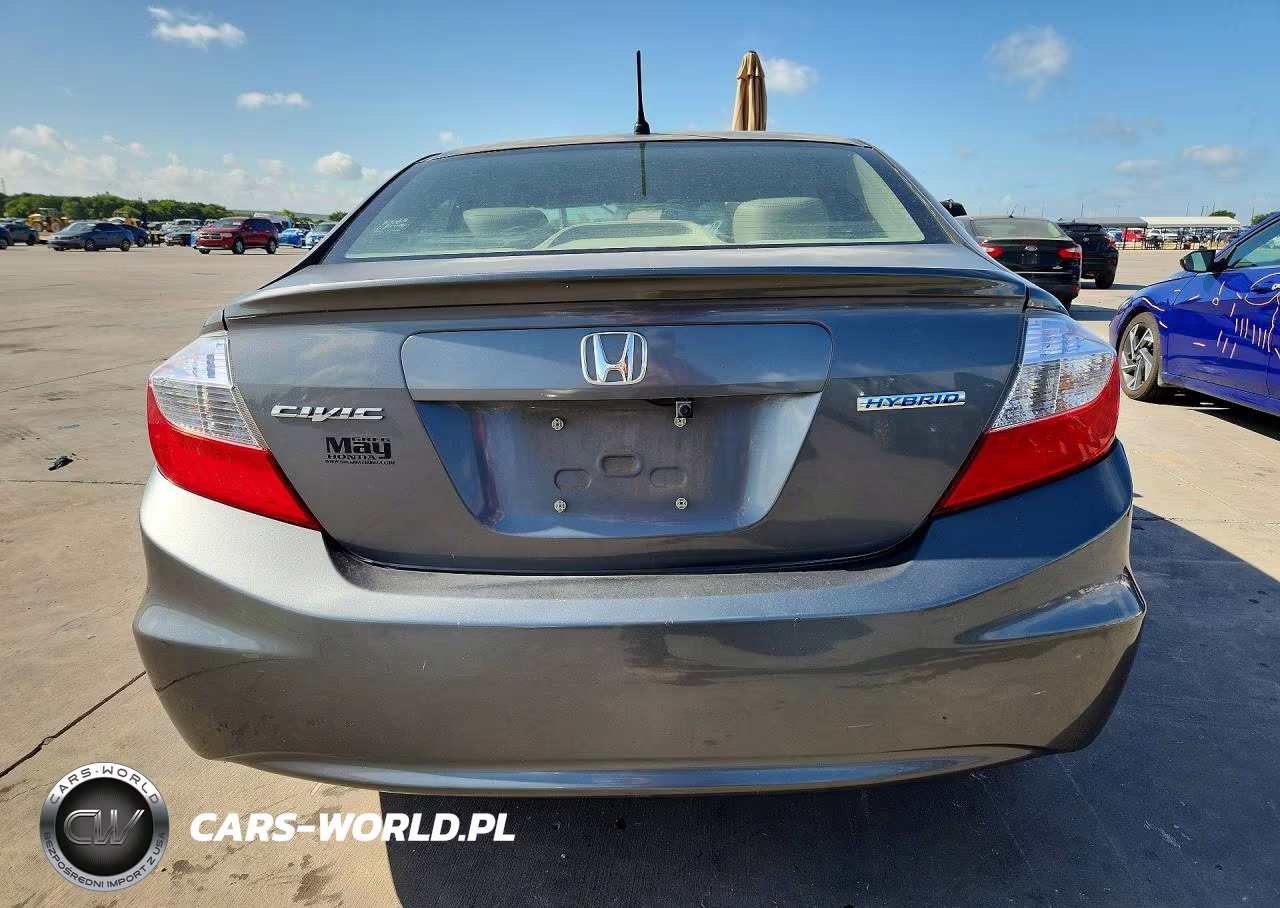 2012 Honda Civic Hybrid L VIN:JHMFB4F33CS008212 - 6